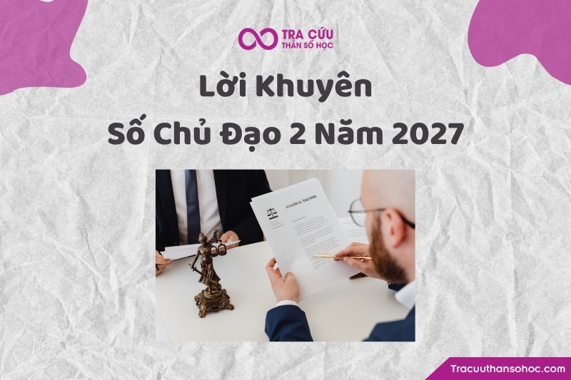 Lời khuyên dành cho người có số chủ đạo 2 năm 2027